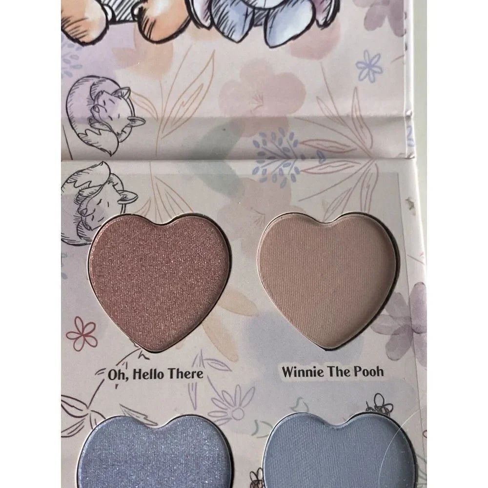 Disney Winnie The Pooh Heart Shaped Eyeshadow Palette With Mirror 12 Colors NEW - Picture 9 of 15
